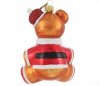 bombka ręcznie malowana niedźwiadek / Exarte Christbaumkugel Teddybär Nikolaus 12cm 